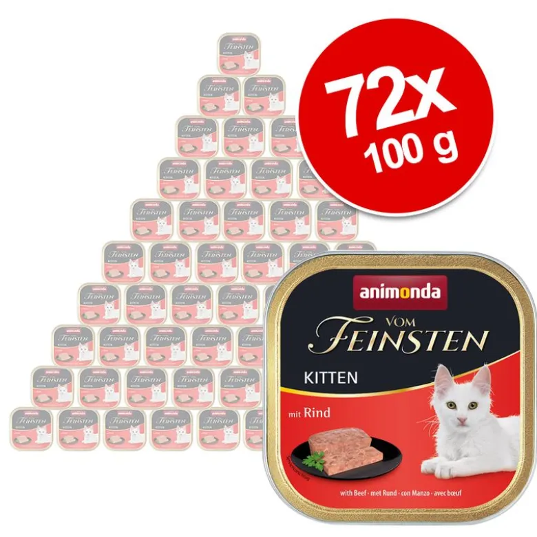 Økonomipakke: 72 x 100 g animonda vom Feinsten Kitten