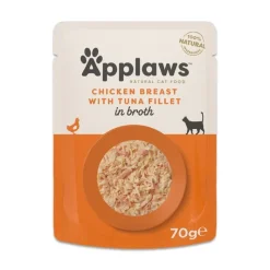 Økonomipakke: 24 x 70 g Applaws Cat Natural i bouillon