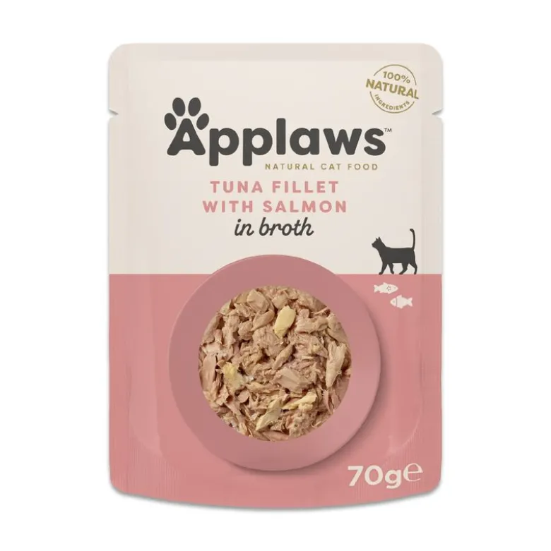 Økonomipakke: 24 x 70 g Applaws Cat Natural i bouillon
