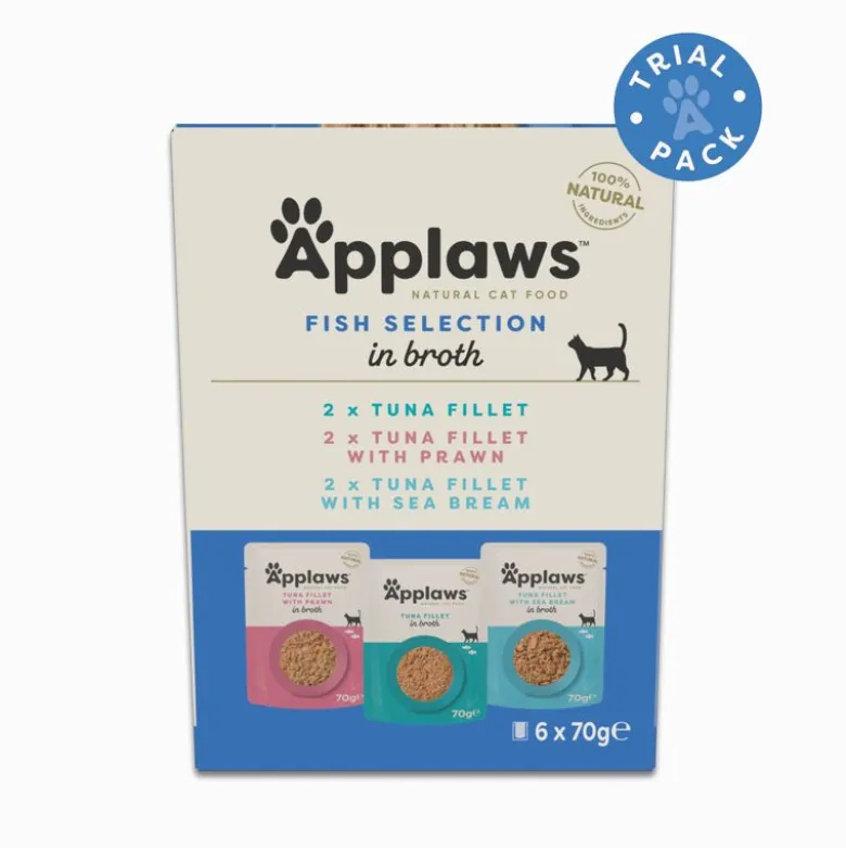 Økonomipakke: 48 x 70 g Applaws Cat Natural i bouillon