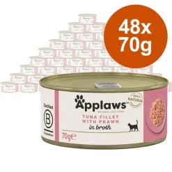 Økonomipakke: 48 x 70 g Applaws i bouillon