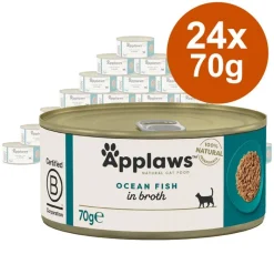 Økonomipakke: 24 x 70 g Applaws i bouillon