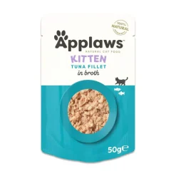 Økonomipakke: 48 x 50 g Applaws Natural Kitten i bouillon