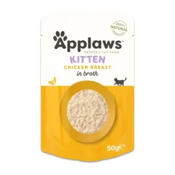 Økonomipakke: 24 x 50 g Applaws Natural Kitten i bouillon