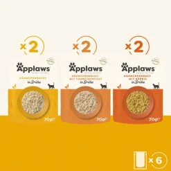 Økonomipakke: 24 x 70 g Applaws Pouch i bouillon