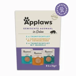 Økonomipakke: 48 x 70 g Applaws Pouch i gelé Mix