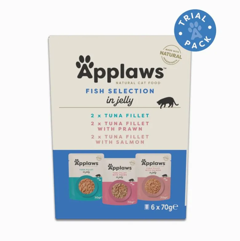 Økonomipakke: 48 x 70 g Applaws Pouch i gelé Mix