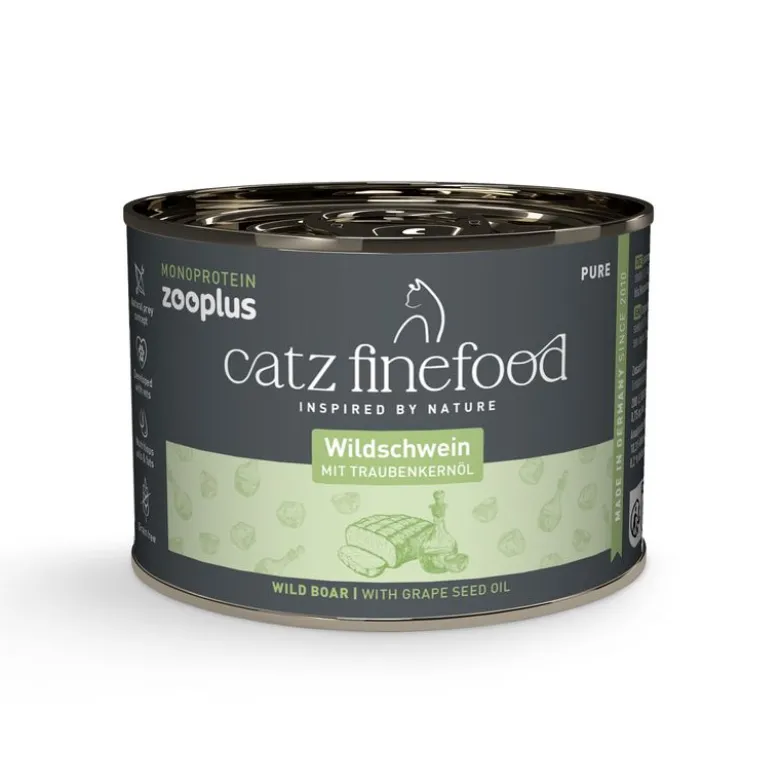 Økonomipakke: 24 x 200 g catz finefood Monoprotein dåse