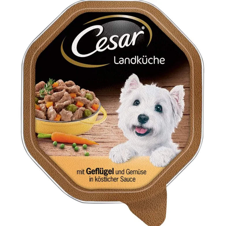 Økonomipakke: 28 x 150 g Cesar alubakker