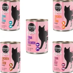 Økonomipakke: 24 x 400 g Cosma Asia i gelé