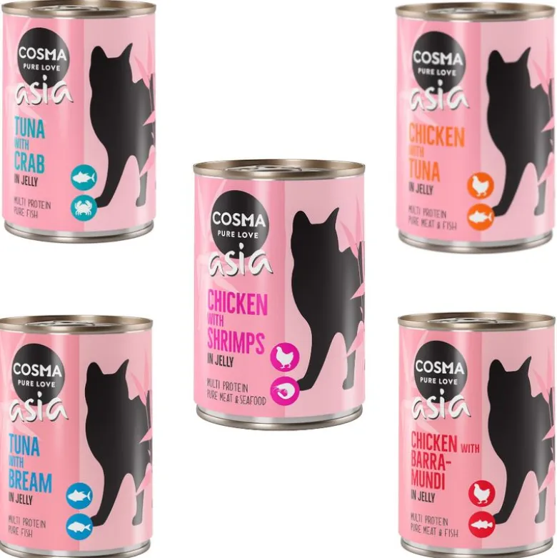 Økonomipakke: 24 x 400 g Cosma Asia i gelé