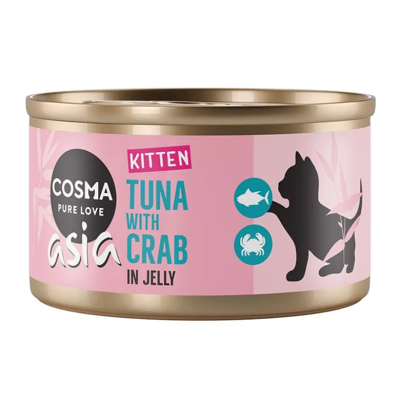 Økonomipakke: 24 x 85 g Cosma Asia Kitten i gelé
