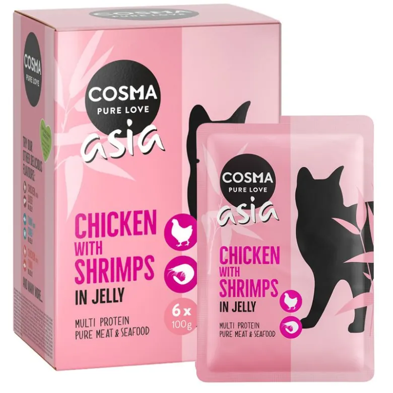 Økonomipakke: 24 x 100 g Cosma Asia portionspose