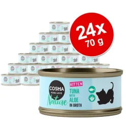 Økonomipakke: 24 x 70 g Cosma Nature Kitten