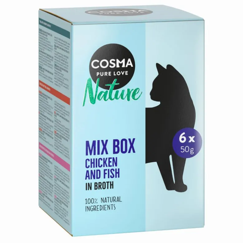 Økonomipakke: 18 x 50 g Cosma Nature portionsposer