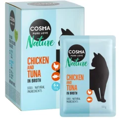 Økonomipakke: 18 x 50 g Cosma Nature portionsposer
