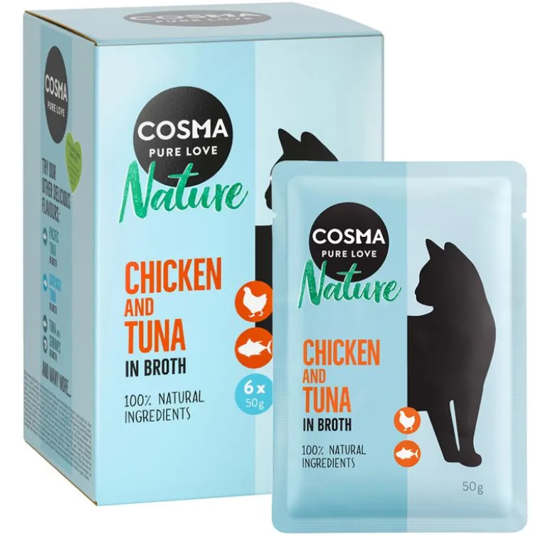 Økonomipakke: 18 x 50 g Cosma Nature portionsposer