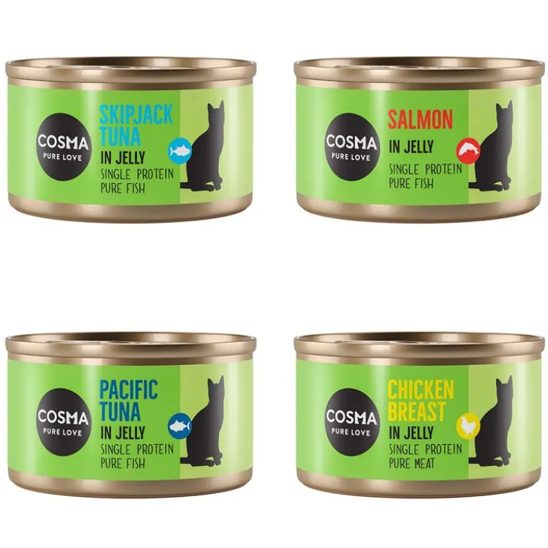 Økonomipakke: 24 x 170 g Cosma Original i gelé