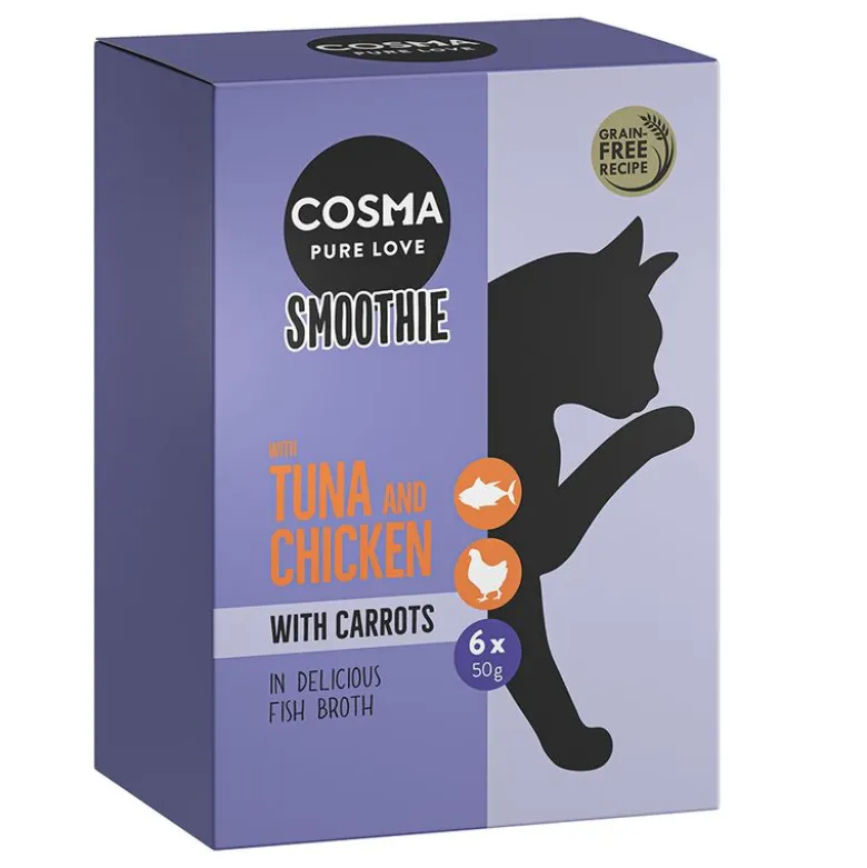 Økonomipakke: 12 x 50 g Cosma Smoothies