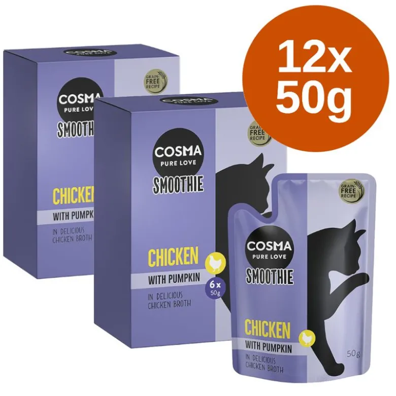 Økonomipakke: 12 x 50 g Cosma Smoothies