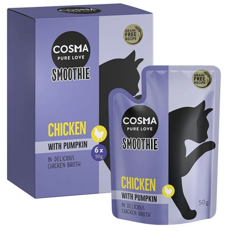Økonomipakke: 12 x 50 g Cosma Smoothies