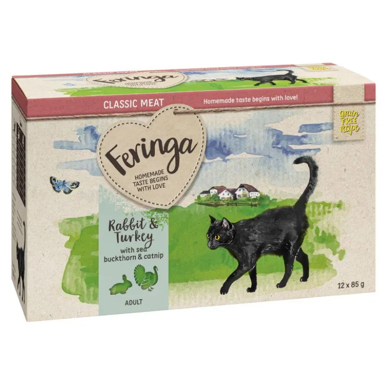 Økonomipakke: 48 x 85 g Feringa Classic Meat Menu Portionspose