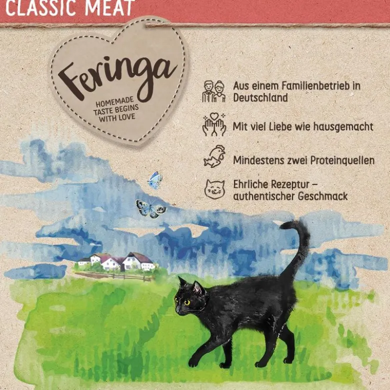 Økonomipakke: 48 x 85 g Feringa Classic Meat Menu Portionspose