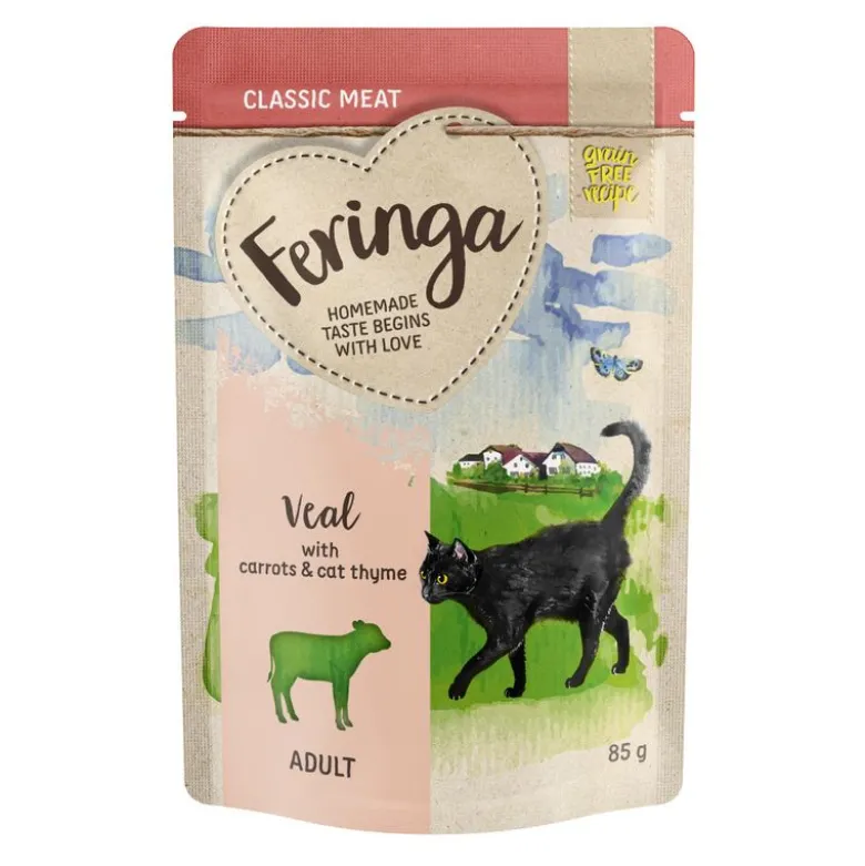 Økonomipakke: 48 x 85 g Feringa Classic Meat Menu Portionspose