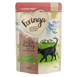 Økonomipakke: 48 x 85 g Feringa Classic Meat Menu Portionspose