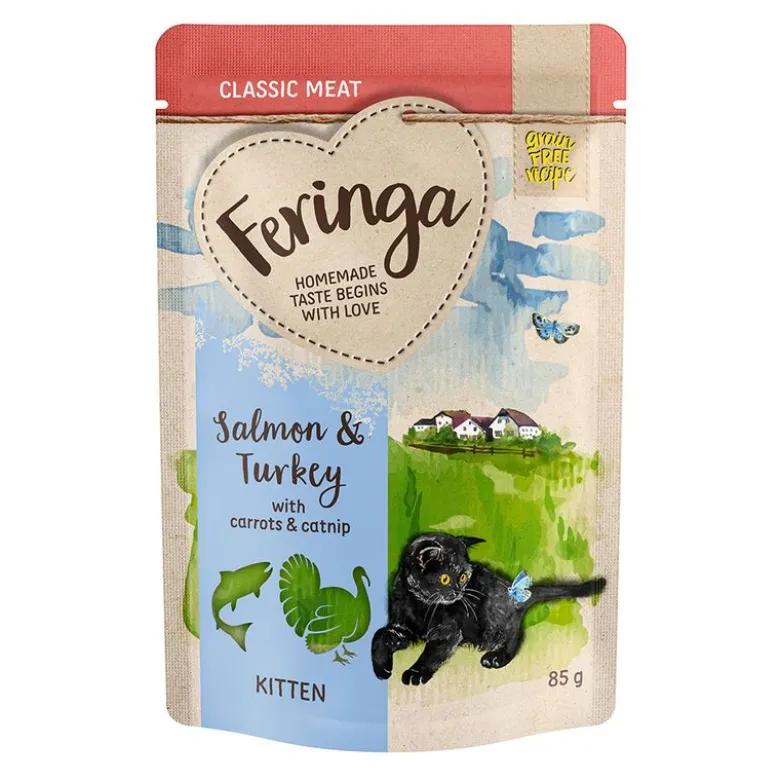 Økonomipakke 24 x 85 g Feringa Classic Meat Menu Kitten portionsposer