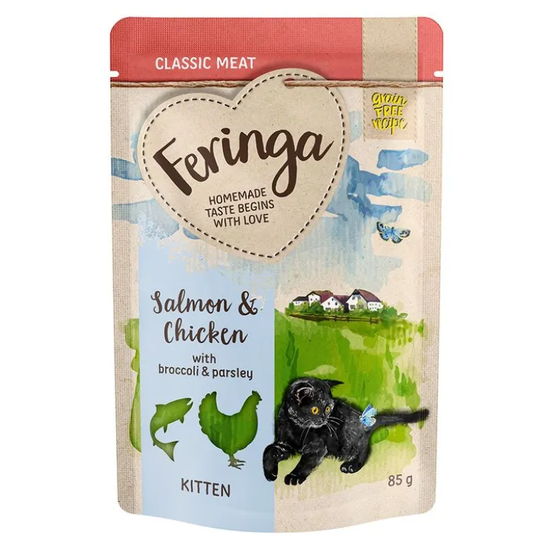 Økonomipakke 24 x 85 g Feringa Classic Meat Menu Kitten portionsposer