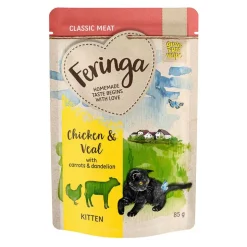 Økonomipakke 24 x 85 g Feringa Classic Meat Menu Kitten portionsposer