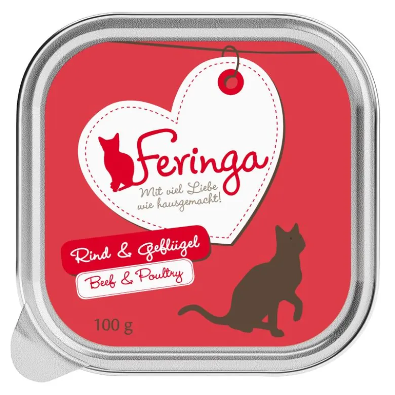 Økonomipakke: 24 x 100 g Feringa Classic Meat Menu Alubakke