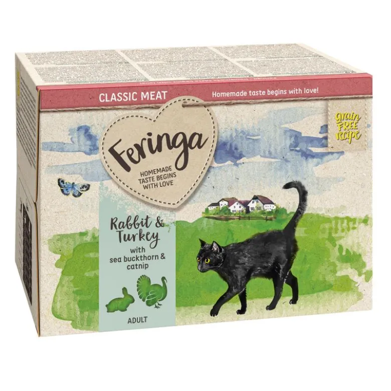 Økonomipakke: 24 x 100 g Feringa Classic Meat Menu Alubakke