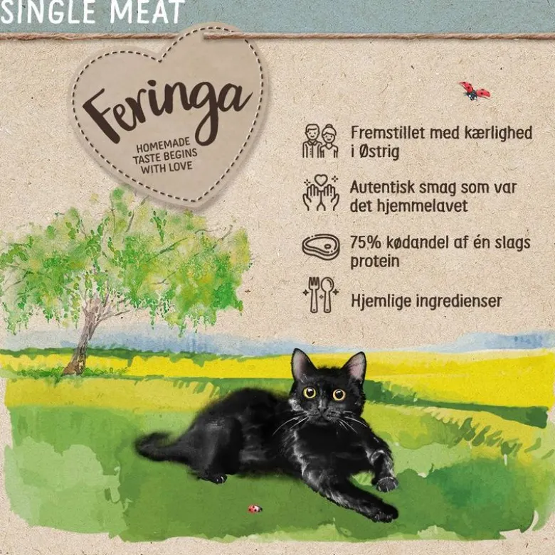Økonomipakke: 12 x 410 g Feringa Single Meat Menu