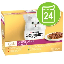 Økonomipakke: 24 x 85 g Gourmet Gold Duo Delice