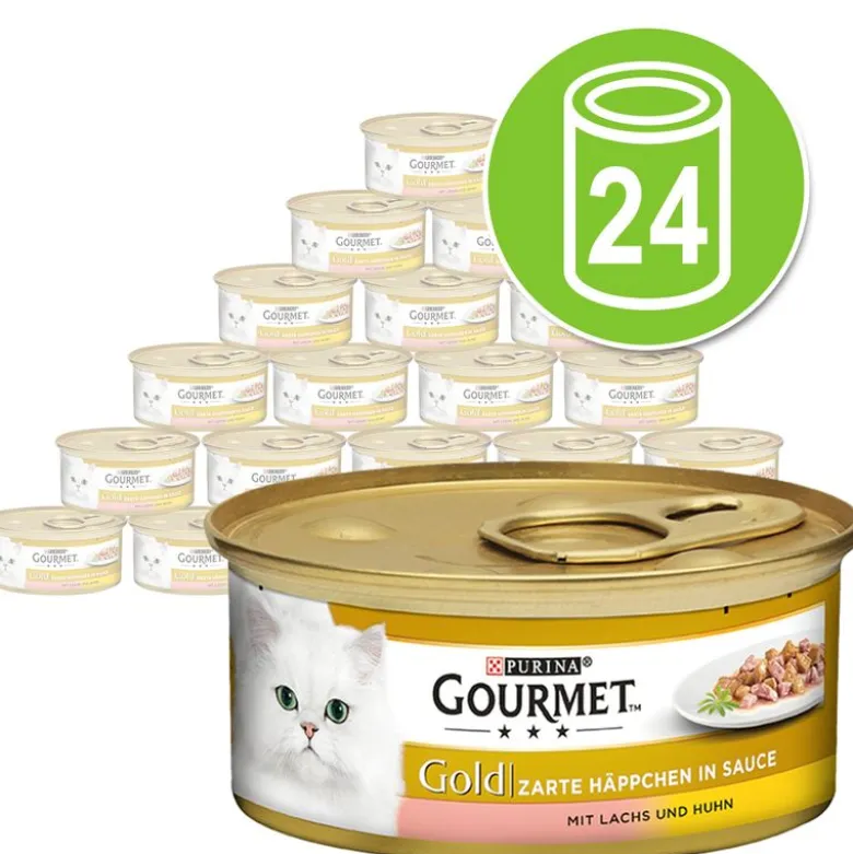 Økonomipakke: 24 x 85 g Gourmet Gold Møre Bidder