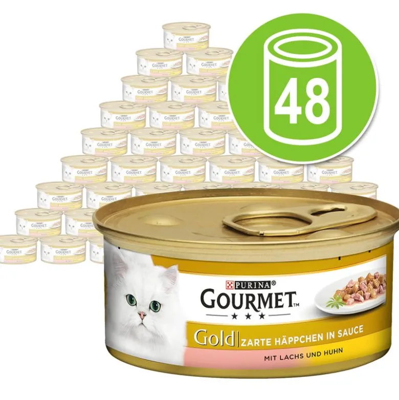 Økonomipakke: 48 x 85 g Gourmet Gold Møre Bidder