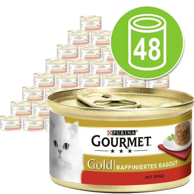 Økonomipakke: 48 x 85 g Gourmet Gold Raffineret Ragout