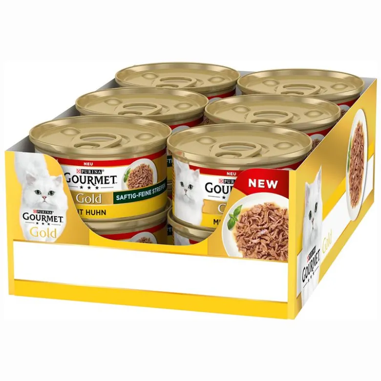 Økonomipakke: 48 x 85 g Gourmet Gold Saftig-Fine Bidder