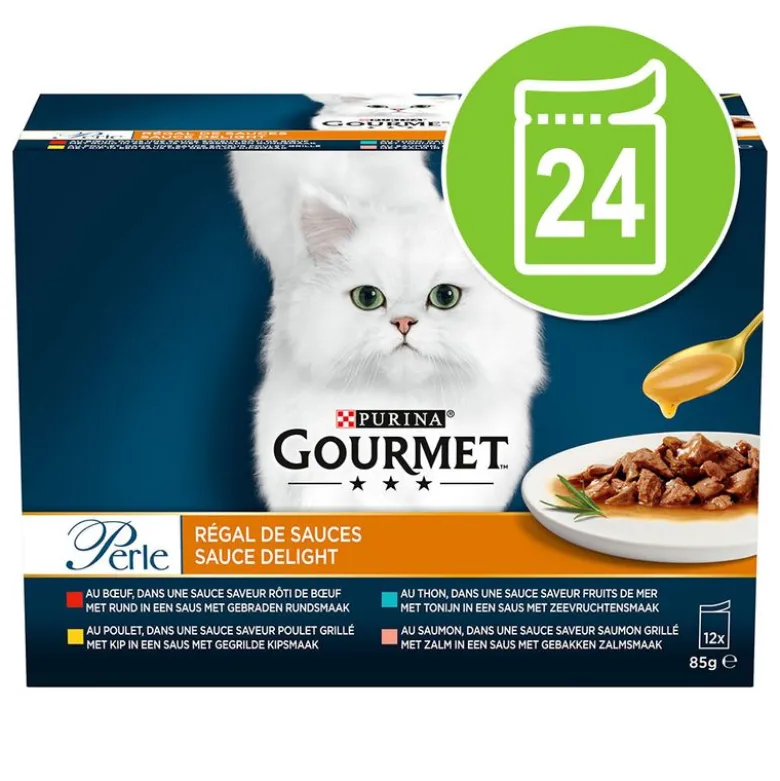 Økonomipakke: 24 x 85 g Gourmet Perle Blandet udvalg