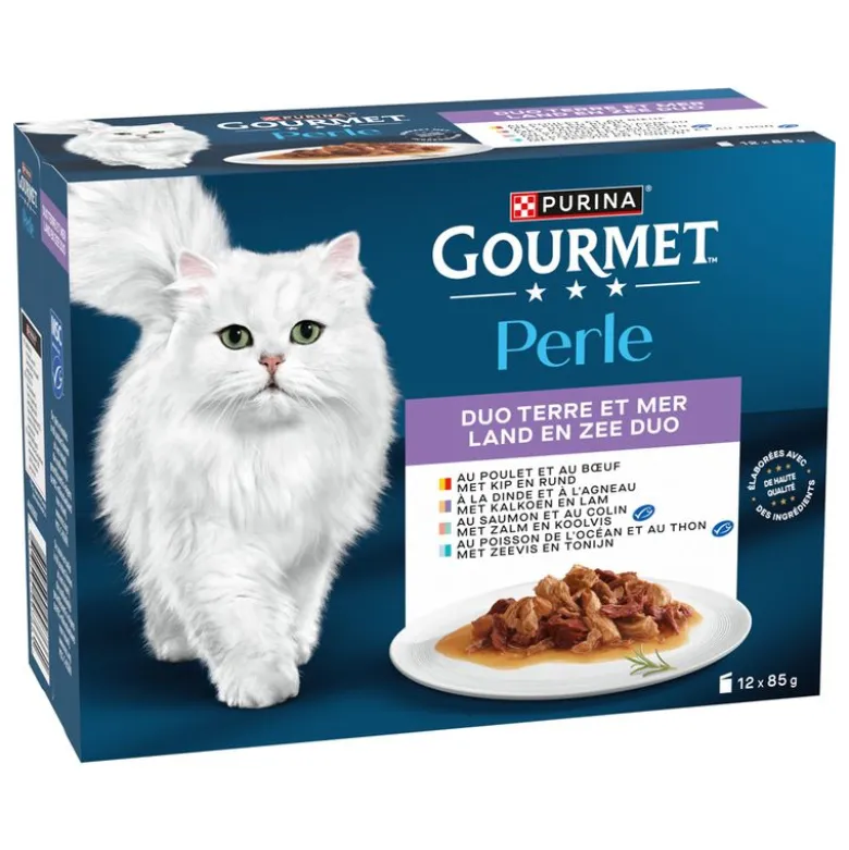 Økonomipakke: 24 x 85 g Gourmet Perle Blandet udvalg