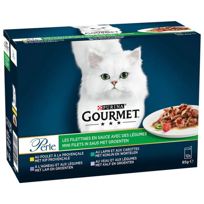Økonomipakke: 24 x 85 g Gourmet Perle Blandet udvalg