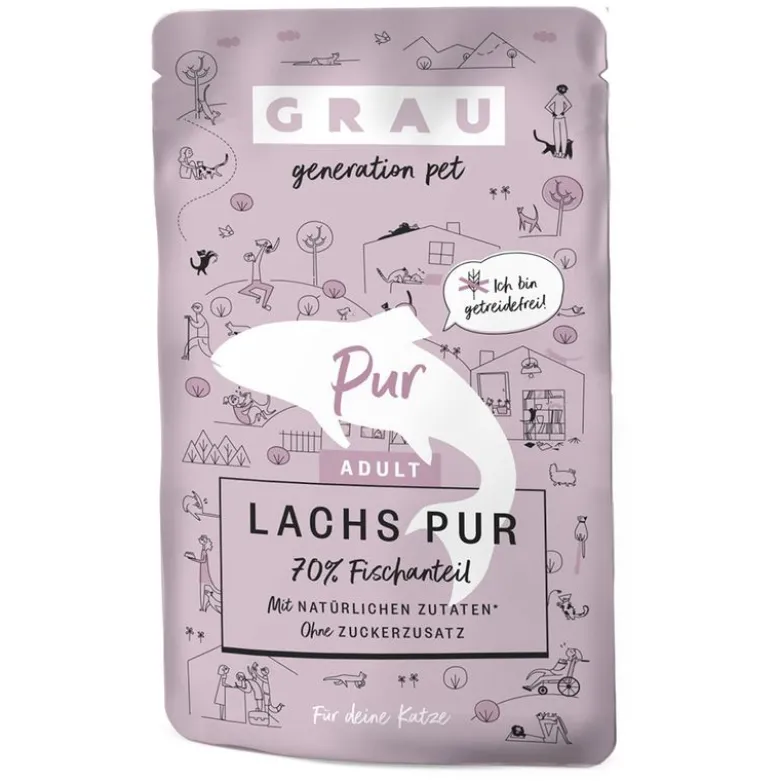 Økonomipakke: 32 x 125 g GRAU Adult kornfri portionsposer
