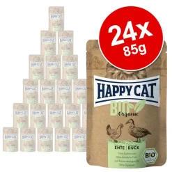 Økonomipakke: 24 x 85 g Happy Cat Bio portionspose