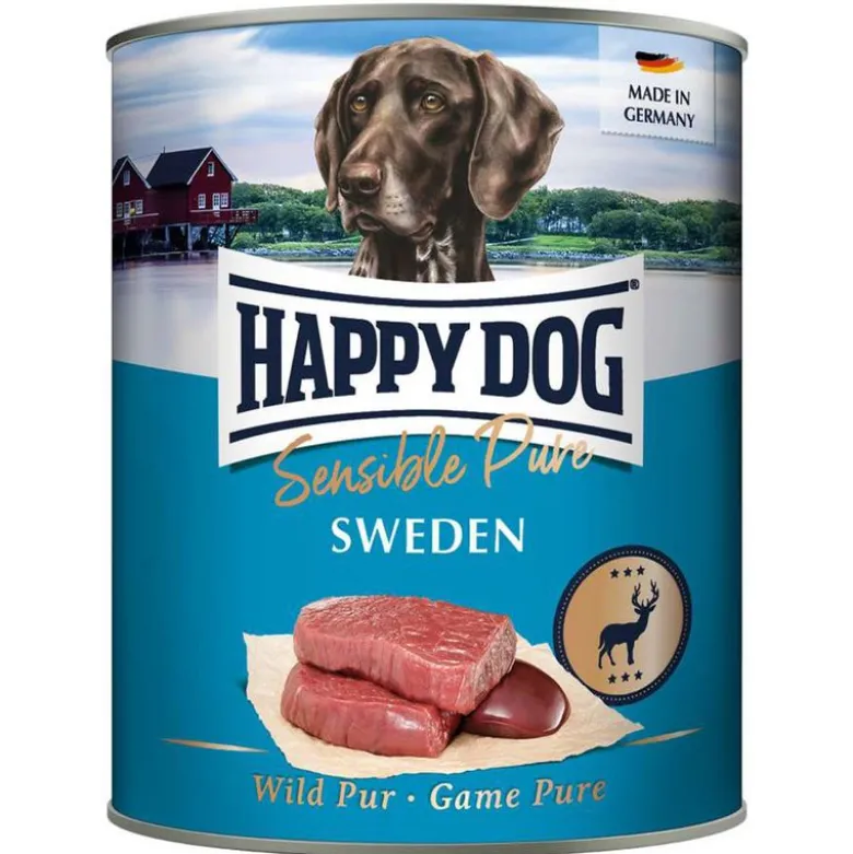 Økonomipakke: 24 x 800 g Happy Dog Pur