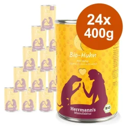 Økonomipakke: 24 x 400 g Herrmann's Øko-Menu Classic