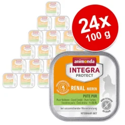 Økonomipakke: 24 x 100 g Integra Protect Adult Renal bakke