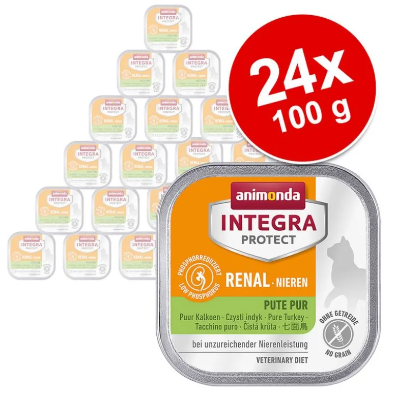 Økonomipakke: 24 x 100 g Integra Protect Adult Renal bakke