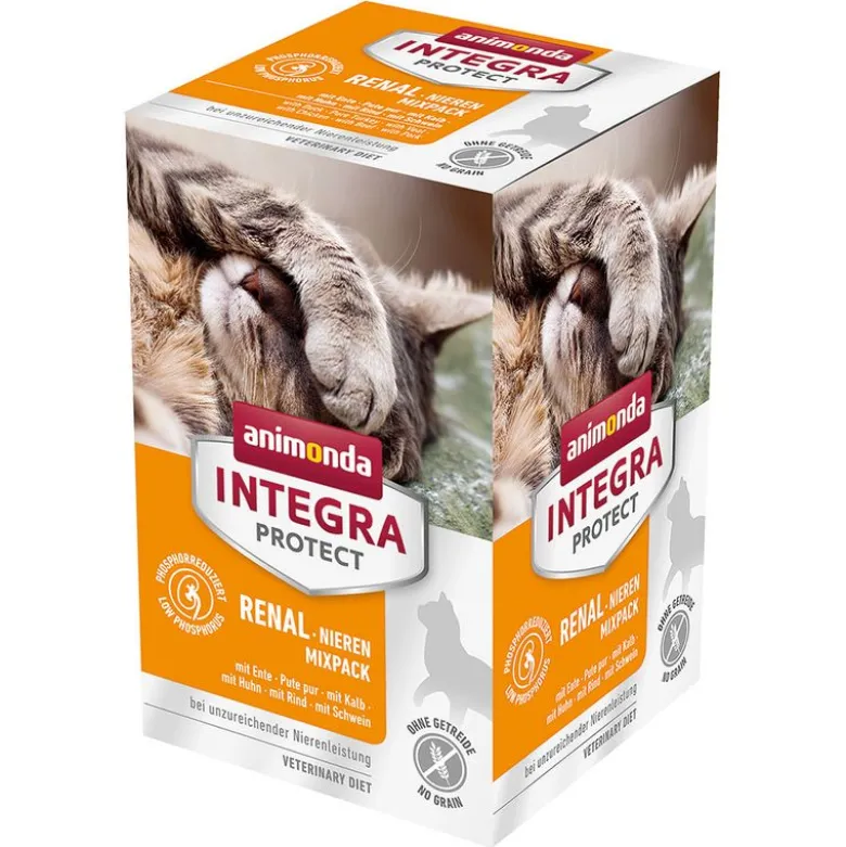 Økonomipakke: 24 x 100 g Integra Protect Adult Renal bakke